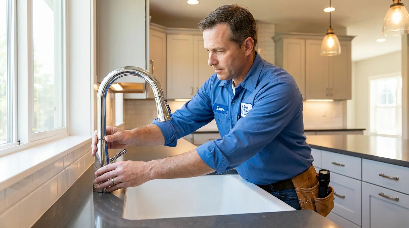 Kitchen faucet installation by Johns Plumbing LLC in Lilburn